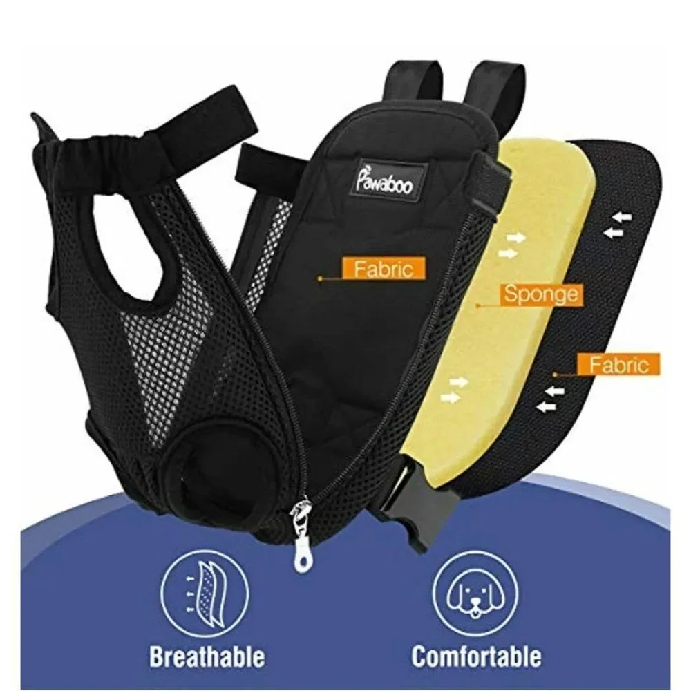 Pawaboo Padded Adjustable Strap Pet Carrier Backpack For Cat or Dog Travel Bag